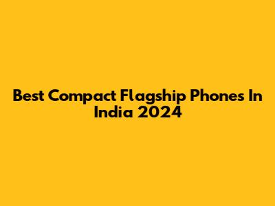 Best Compact Flagship Phones In India 2024