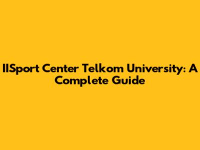 IISport Center Telkom University: A Complete Guide
